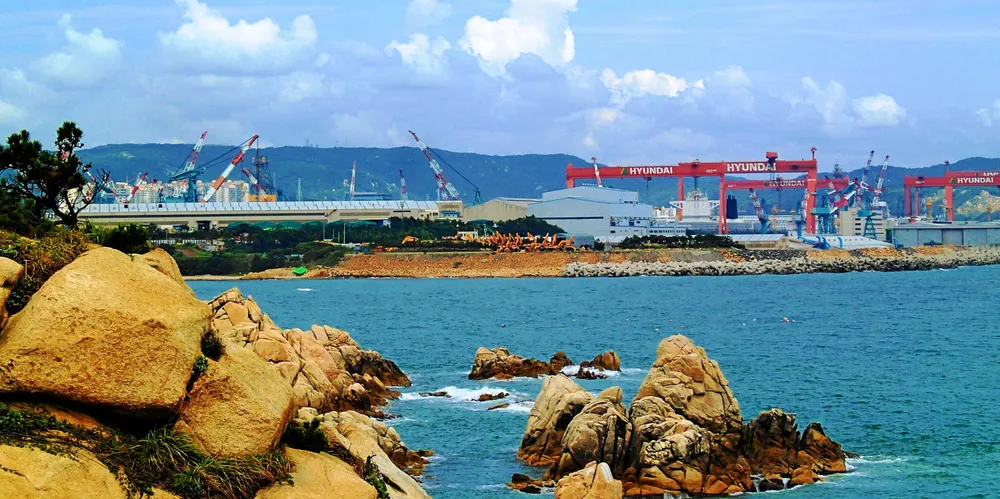 Wan Hai is in talks with Hyundai Heavy Industries, whose flagship yard is in Ulsan, South Korea.