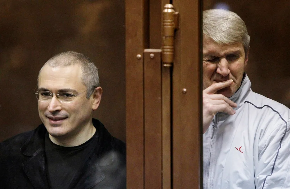 Freed: Platon Lebedev (right) to join Mikhail Khodorkovsky in release from prison