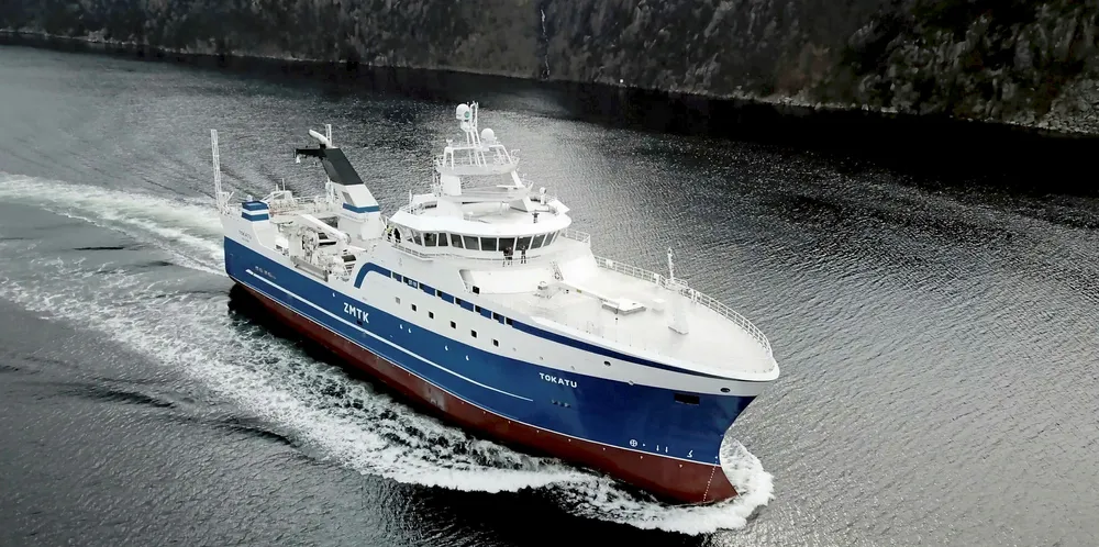 Sealord fishing vessel Tokatu.