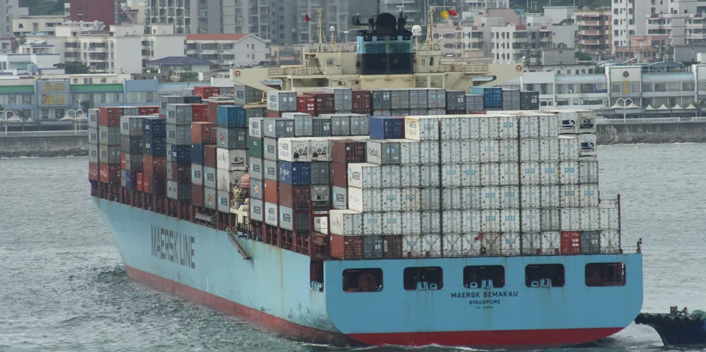 The 7,250-teu Maersk Semakau (built 2007) is one of a number of vessels operating in the transpacific whose scheduled sailing was cancelled.