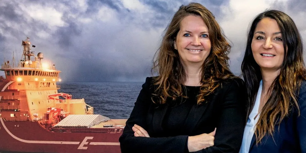 Finance chief Helga Cotgrove (left) and CEO Gitte Gard Talmo says Eidesvik Offshore had its best quarterly performance in seven years.
