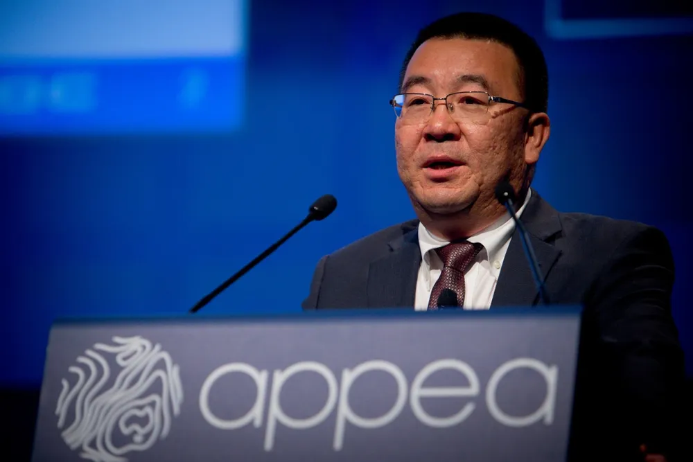 Offshore exploration: CNOOC Australia chief representative Yong Feng Lu speaking at APPEA 2015