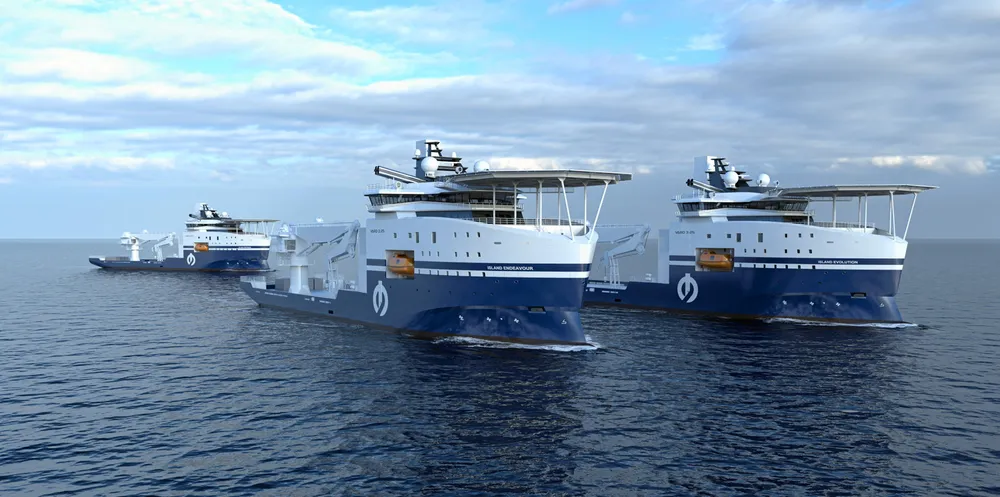The Island Offshore pair will be built to Vard’s 3 25 design.