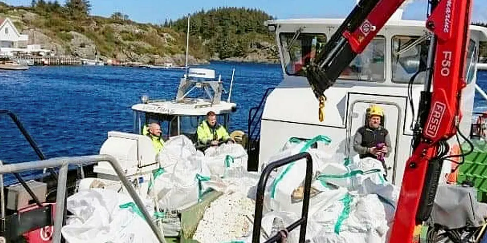 Haugesund: Her er noe av «fangsten» da Kystverket plukket opp marint søppel utenfor Haugesund tidligere i sommer.