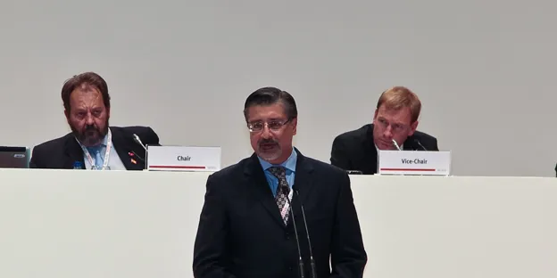 Irena promotes deputy Adnan Amin to replace Pelosse