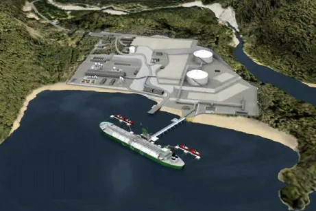 How the Kitimat LNG plant may look.