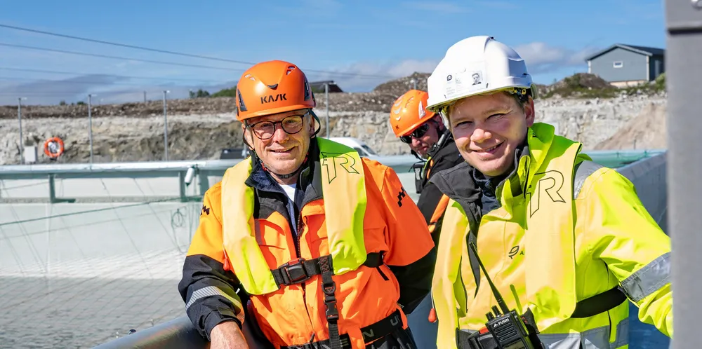 Andfjord Chairman Roger Mosand (left) with CEO Martin Rasmussen.