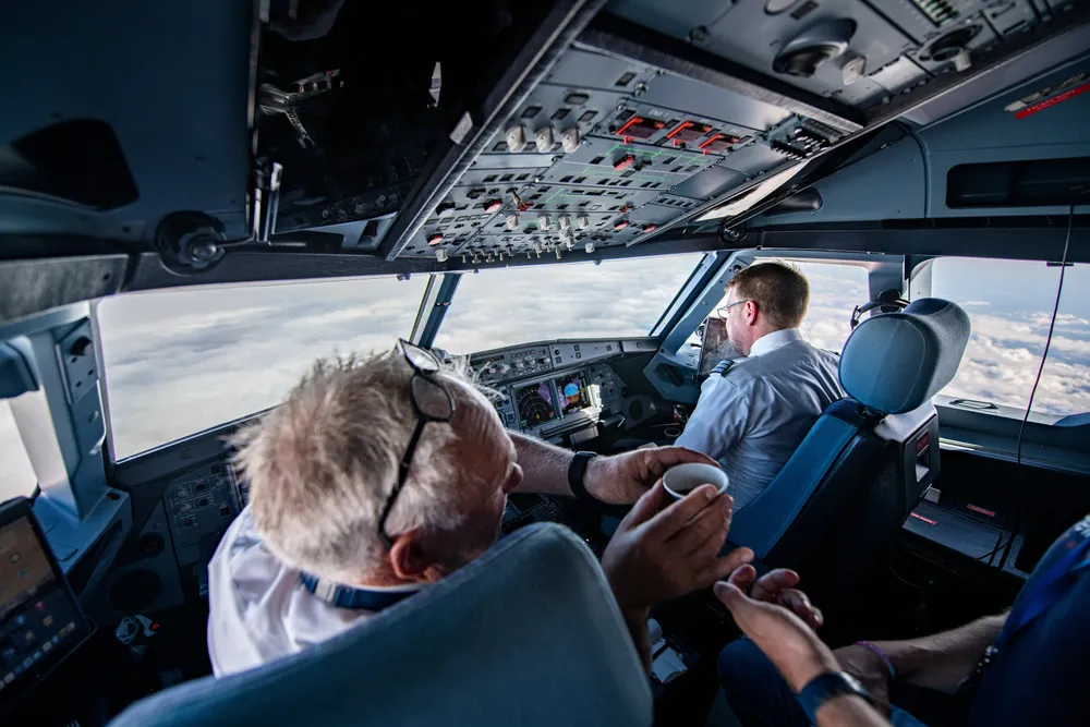SAS avventer pilotenes stemmer. Samtidig pågår konkursbehandlingen i det amerikanske rettsvesenet. Her fra et SAS-fly tidligere i sommer.