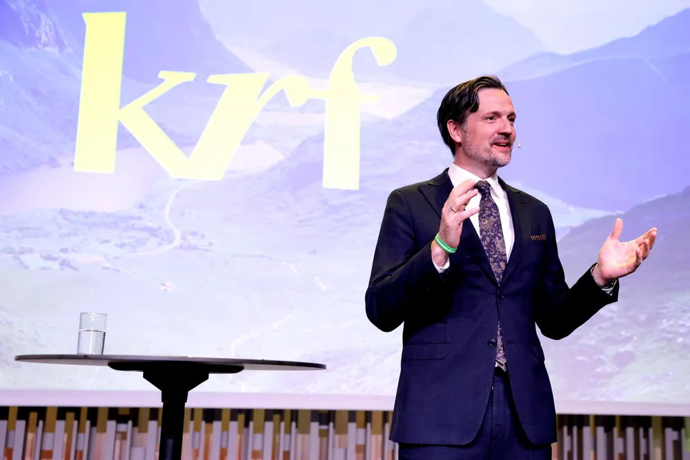 Partileder Dag-Inge Ulstein og resten av KrF er kjernekraft-entusiaster. Kjernekraft er det som får klart mest plass i under energi i partiprogrammet.