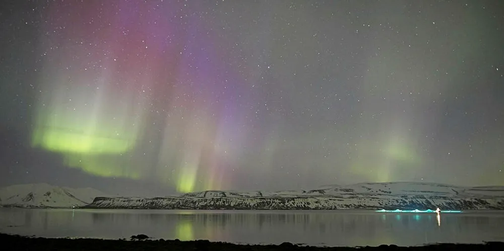 Arkivfoto av Arnalax-lokalitet på Island.