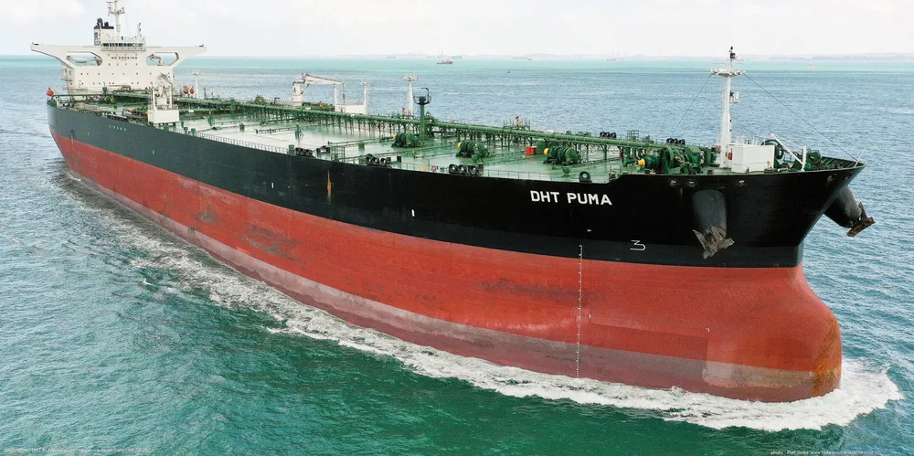The 300,000-dwt DHT Puma (built 2016) is seen in a 2022 photo. The VLCC is owned by DHT Holdings.