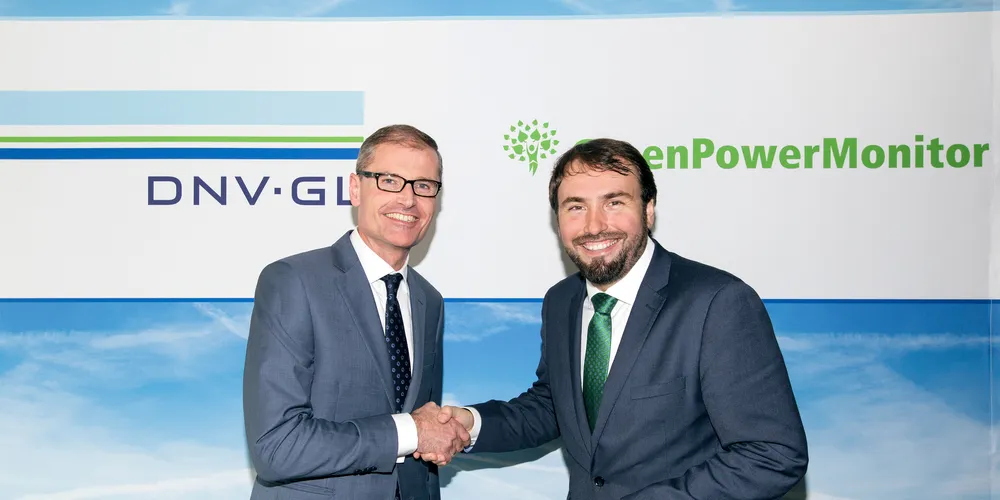 DNV GL - Energy chief executive Ditlev Engel (left) with GPM's Juan Carlos Arévalo