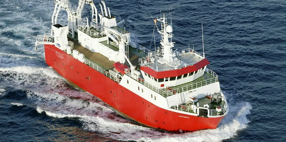 Clearwater's Capesante scallop vessel. The company hopes a focus on paying down debt and Asian market growth will help its operations improve in 2019. Photo: Clearwater Seafoods