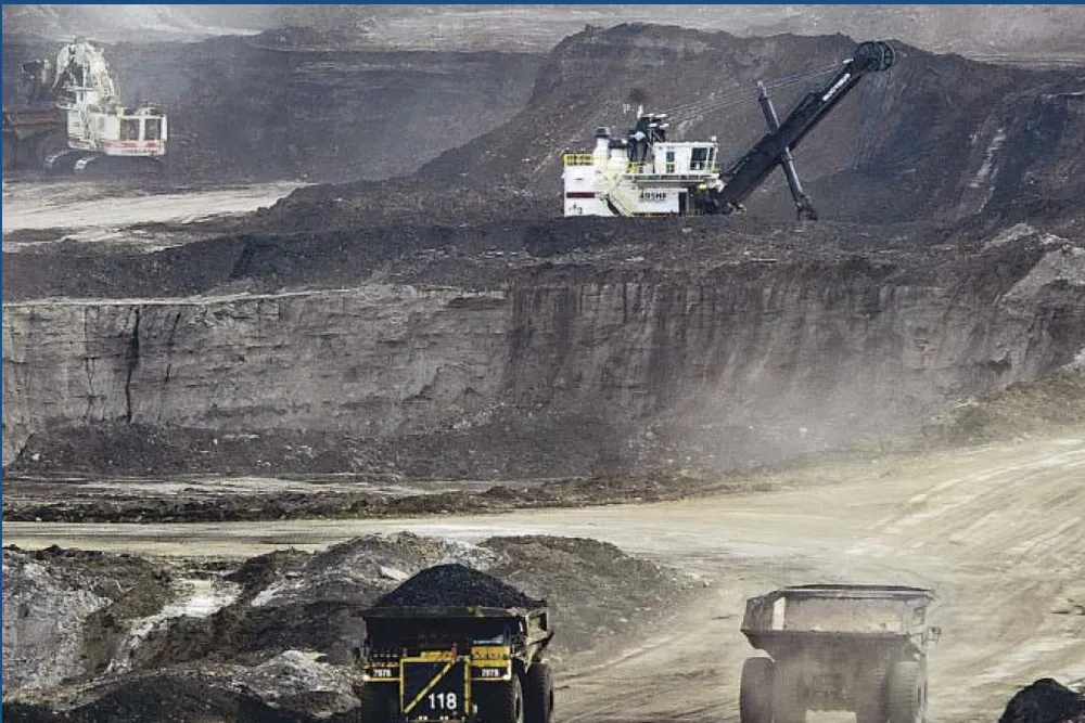 Work: At an oil sands site