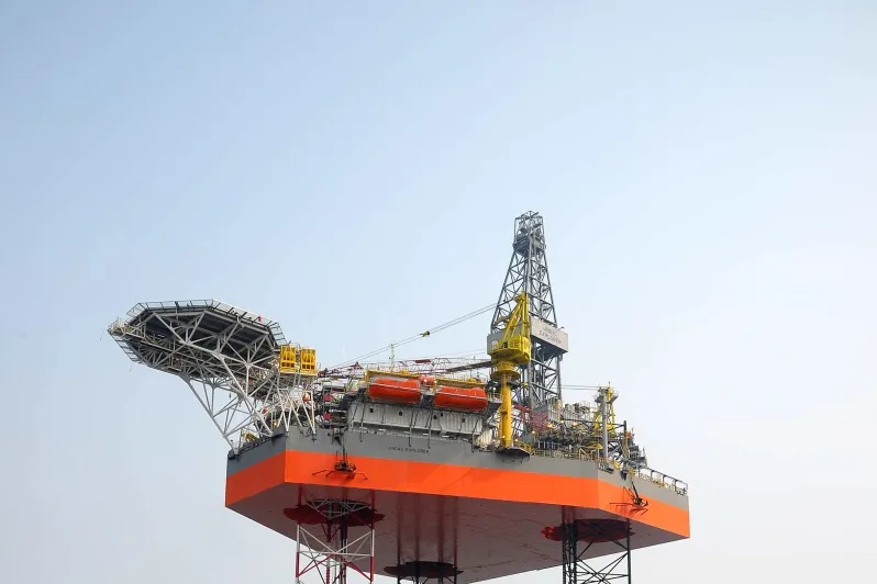 On track for delivery: the jack-up Jindal Explorer