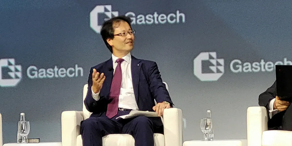 NYK managing executive officer and chief executive of the energy division Hironobu Watanabe told Gastech 2023 that putting an ammonia fuelling supply chain in place for shipping is going to be challenging.