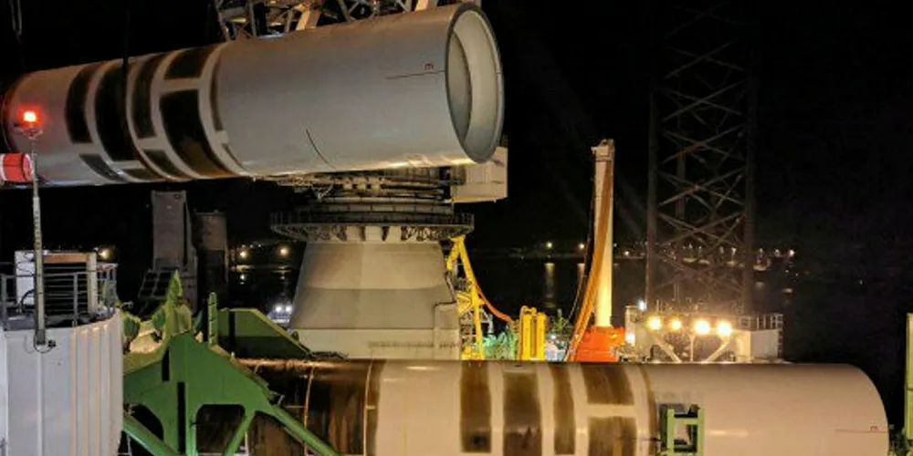 The Horns Rev foundations will support MHI Vestas 8.3MW turbines