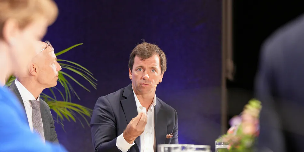 EDPR's CEO for Europe and the America's Duarte Bello, speaking at WindEurope 2024.