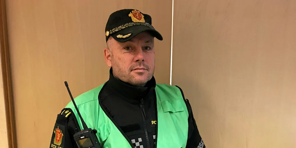 LEDER FOR SØKET: Innsatsleder Remi Anbakk i Region Rana i Nordland politidistrikt.