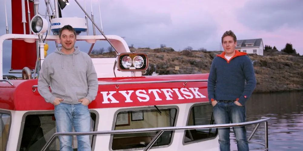 Børre Pettersen (t.v.) og Nic-Are Skorpen sa opp jobbene sine på ringnotbåten «Herøy» for å satse som sjarkfiskere på fulltid.