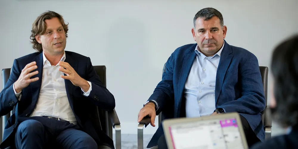 Navig8 chief executive Nicolas Busch and chairman Gary Brocklesby