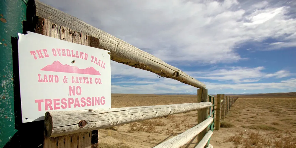 The Overland Trail Ranch in southern Wyoming where the huge wind farm will be built. Photo: Matthew Idler