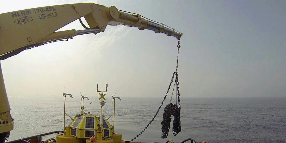 The EOLOS floating LiDAR buoy prepares for deployment