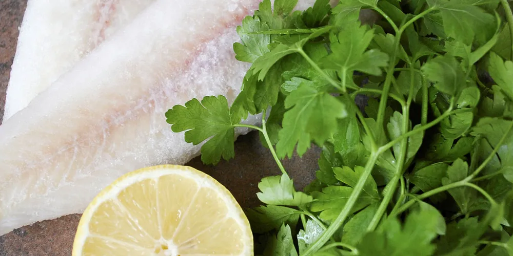 Pollock fillets.