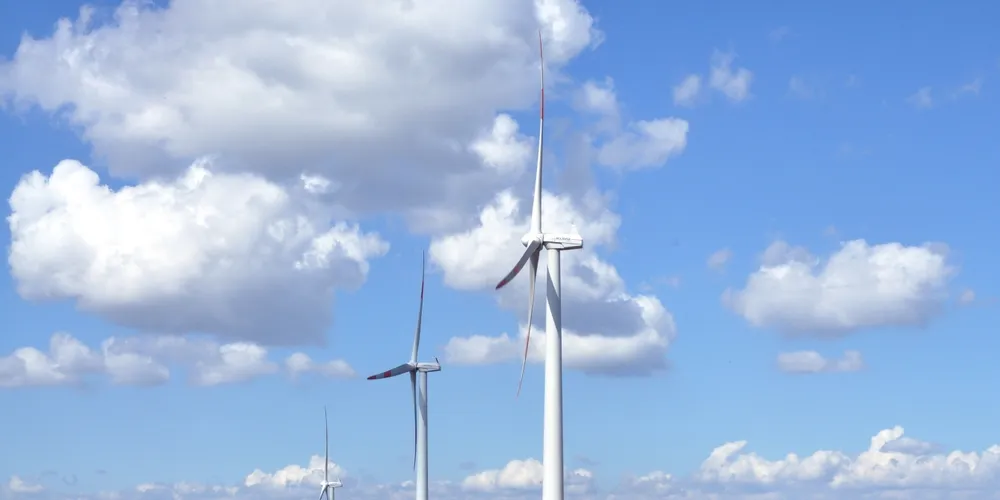 A wind farm in India