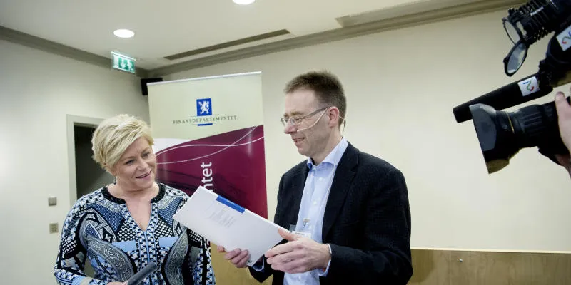 Vil finansminister Siv Jensen lytte til professor Lars-Erik Borge som leder Grønn skattekommisjon? Rapporten ble overrakt Jensen i forrige uke. (Foto: Elin Høyland)