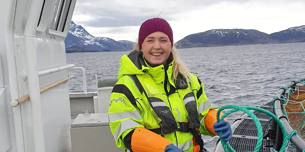 Silje Kofstad, røkter hos Ellingsen Seafood. Silje Kofstad, røkter hos Ellingsen Seafood.