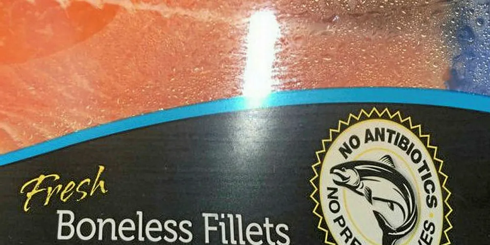 Antibiotic free farmed salmon.