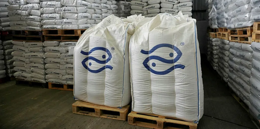 Packaged feed (in one ton bags) in Pelagia, Grimsby factory.