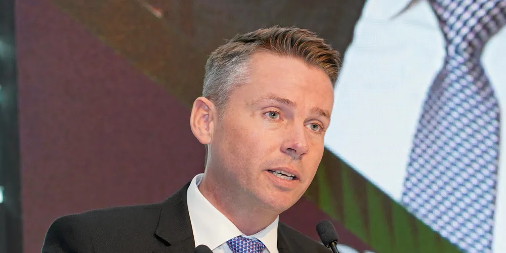 Anders Ostergaard, group CEO of Monjasa, addressing the Tristar Safety at Sea Conference.