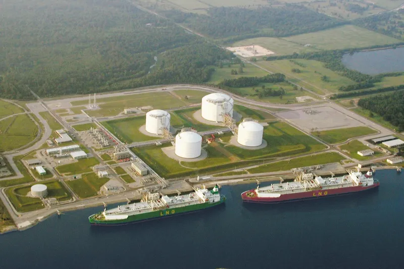 Layout change: the Trunkline LNG import terminal in Lake Charles