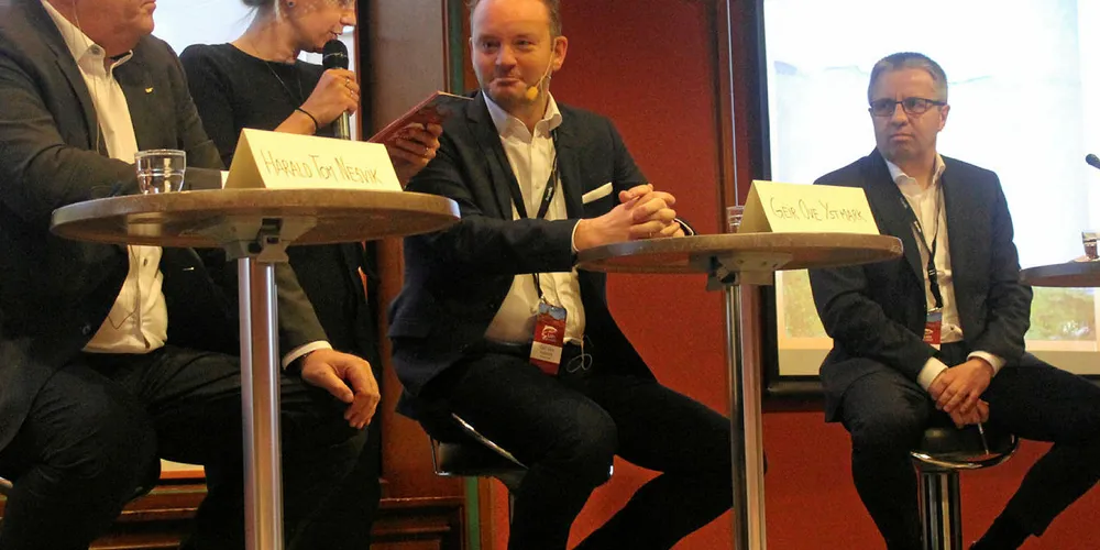From left to right: Harald Tom Nesvik, Therese Tande, Geir Ove Ystmark and Ingjarld Skarvøy.