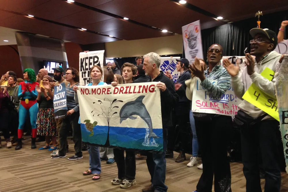 Lease sale protest: Demonstrators aim to "keep it in the ground"