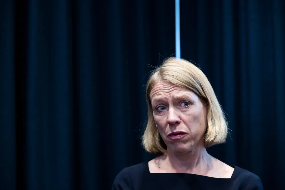 Utenriksminister Anniken Huitfeldt (Ap) sa ved flere anledninger av ektefellens aksjehandler for det meste baserte seg på råd fra Investtech. Slik var det ikke.