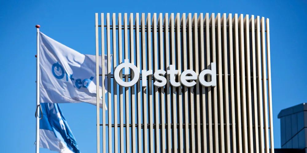 . Orsted flag at Gentofte location.