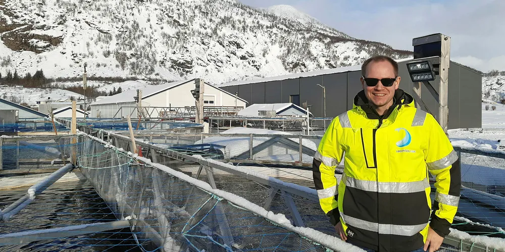 ØKER KAPASITETEN: – Vi kan utvide med ytterligere 16 klekkeriskap slik at vi får en samlet kapasitet på 5,7 millioner rognkorn og slik øke kapasiteten på hvert innlegg, sier Truls Olsen, daglig leder i Lødingen Fisk.