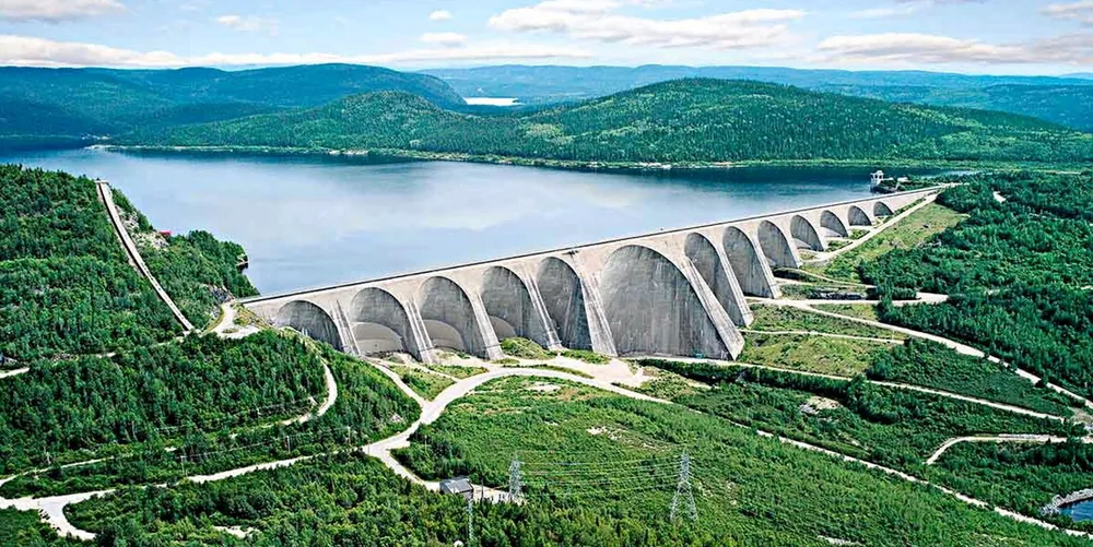 Hydro-Québec's Daniel-Johnson dam in the Côte-Nord region