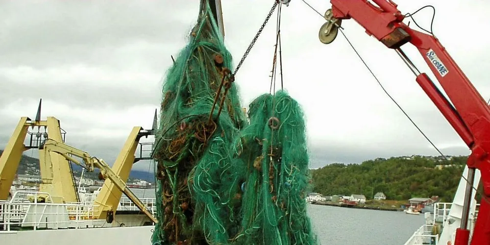 TAPT: Gjenfangst av tapte garn for å unngå «ghost fishing».