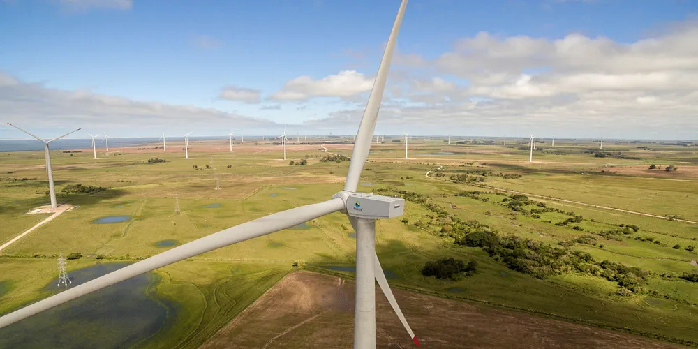 The Santa Vitoria do Palmar wind complex in Brazil.
