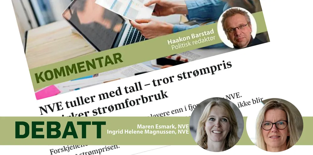 NVE: Uenige i påstanden om at de tuller med tall