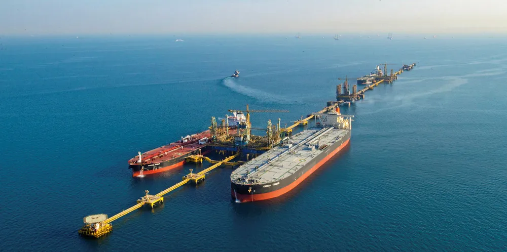 Ras Tanura terminal in Saudi Arabia. It is the world's largest crude export terminal and expected to see increasing shipments in the coming months.