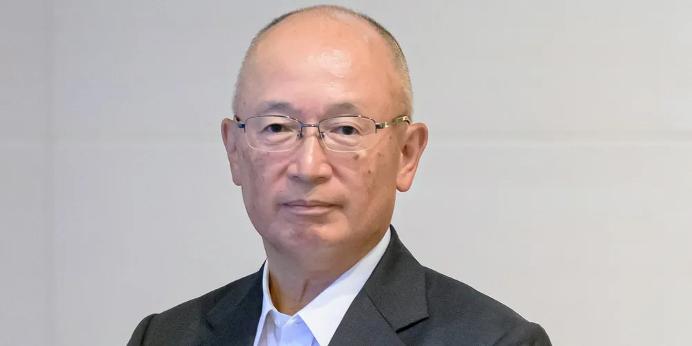 Mitsui OSK Lines president Takeshi Hashimoto.