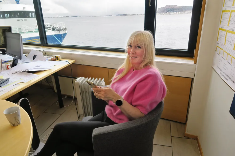 – Det er høyere priser, men mindre marginer, sier medeier i Fjordlaks-konsernet, Christin Pedersen.
