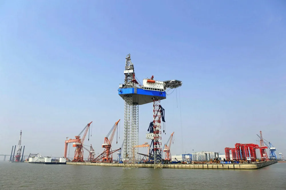 Delivery: newbuild jack-up at Shanghai Zhenhua Heavy Industries