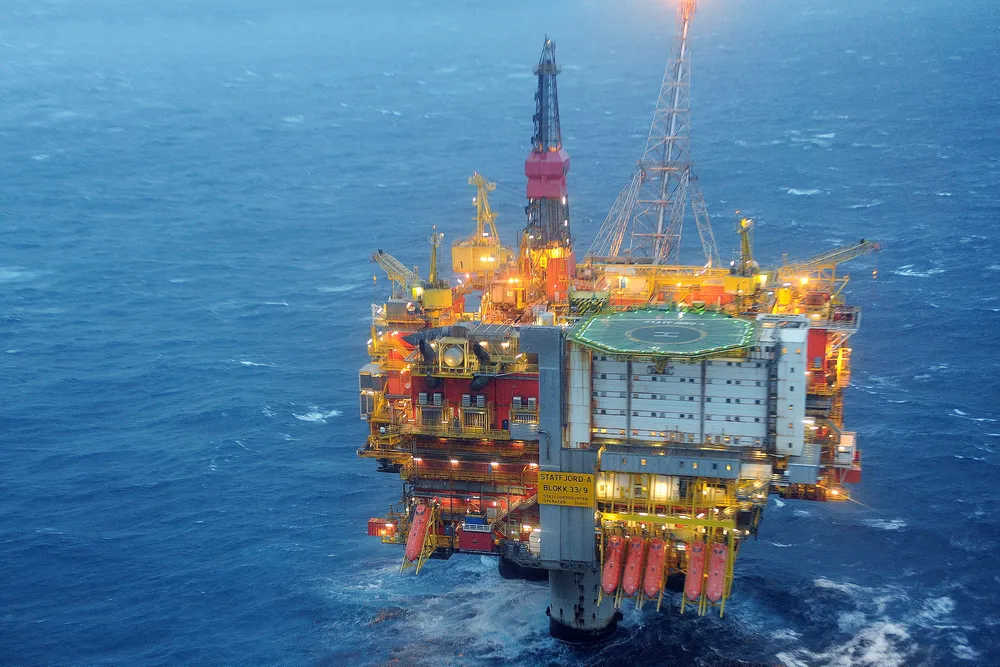 Fire: Statoil’s Statfjord A platform