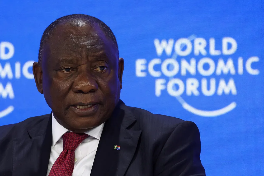 South African President Cyril Ramaphosa.